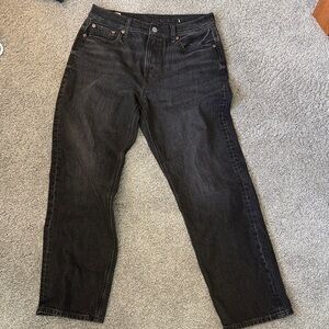 American Eagle Outfitters Black Straight Leg Jeans